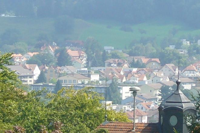 exklusive Stadt Dachwohnung St. Gallen :  Stadtausblick 
